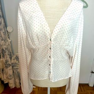 NWOT Free People Love Street Button Up